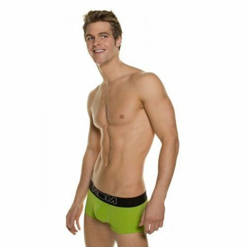 Мужские трусы хипсы зеленые с черной резинкой HOM Night Therapy Trunk Green