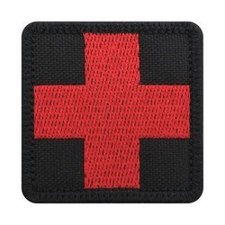 Патч Крест красный медик (5 см)