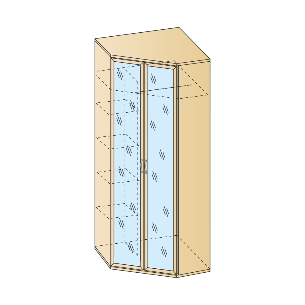 Шкаф угловой Карина ШК-1016