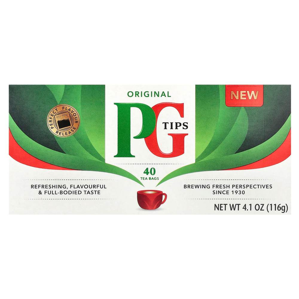 PG Tips, Original Tea, 40 чайных пакетиков, 116 г (4,1 унции)