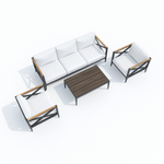 Лаунж зона Ideal Patio ВЕРИТА  белая - каркас карбон