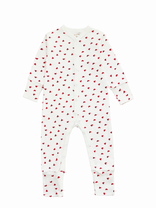 Комбинезон Sleep Сердечки (лапшичка) 68;74