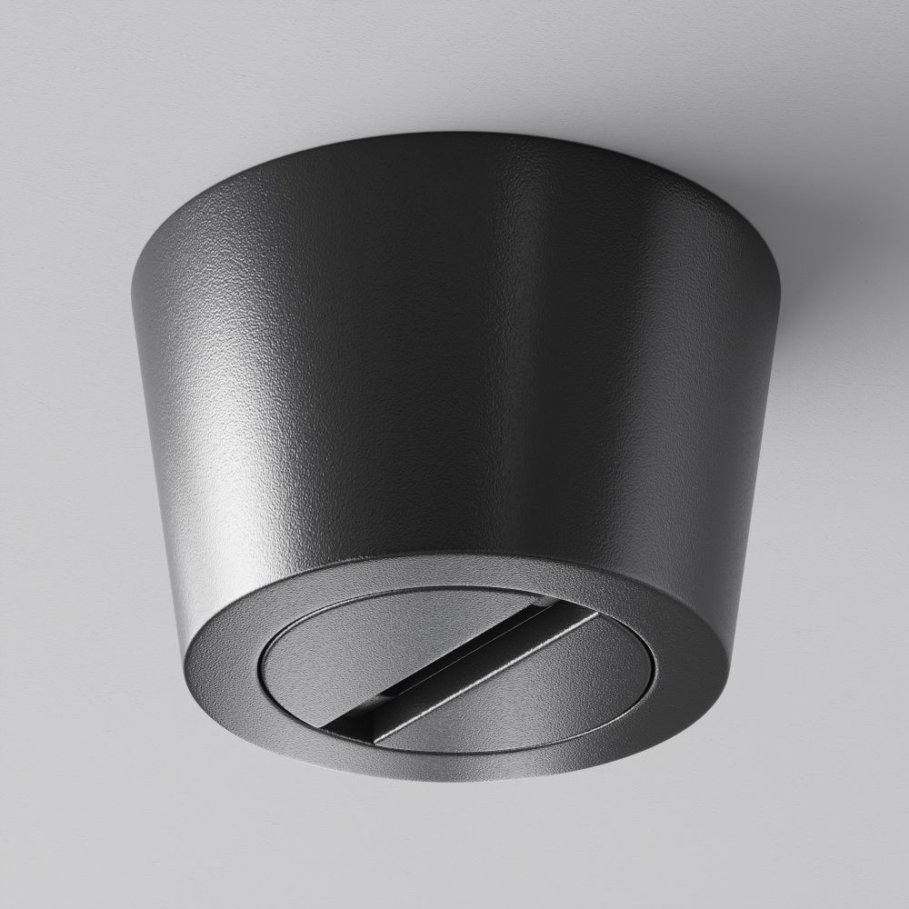 Чаша накладная для двойного вывода ленты черная Maytoni   TRA130CRDuo-B