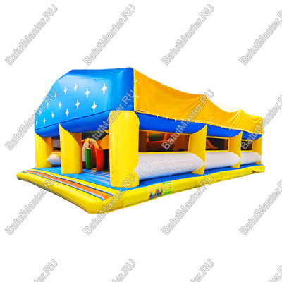 Коммерческий надувной батут "Сказочный комплекс" с крышей