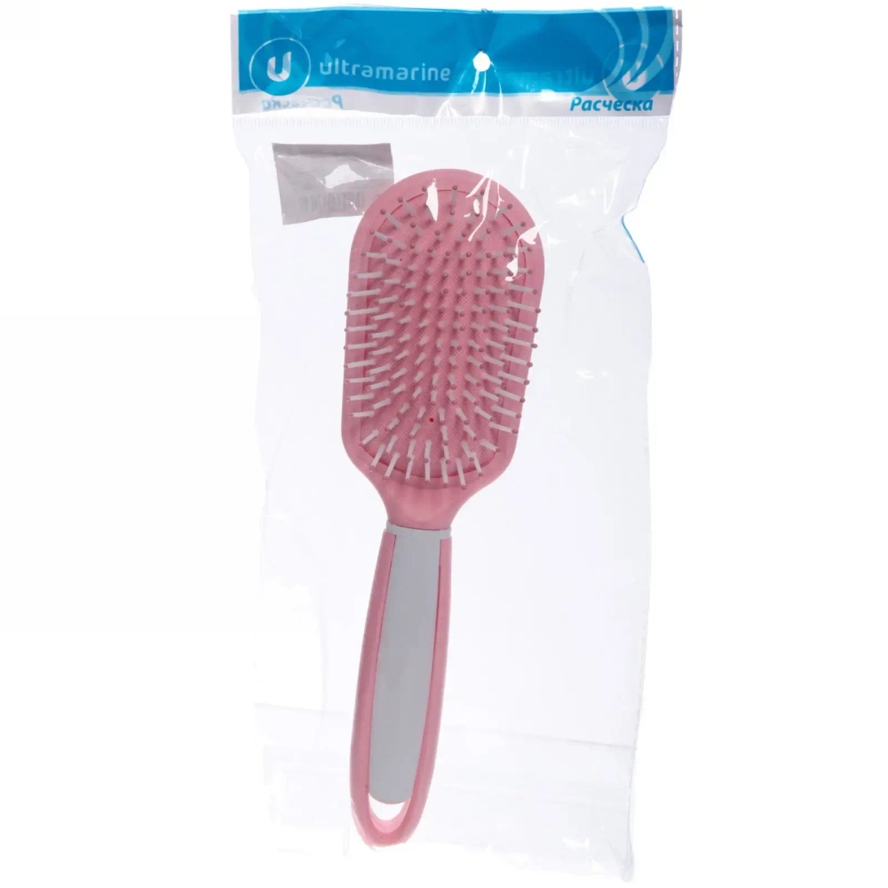 Расческа массажная «Silk hair», трапеция, цвет розовый, 23,5*6см