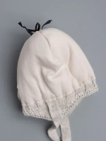 Шапка детская зимняя вязаная на завязках