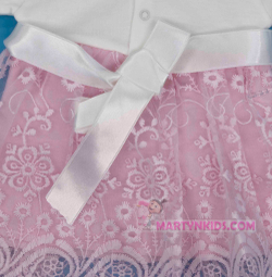 костюм Три цветочка платье + штанишки 4641