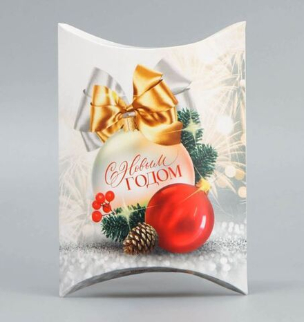 Коробка сборная фигурная «С Новым годом», ёлочные украшения, 19 × 14 × 4 см 9667704