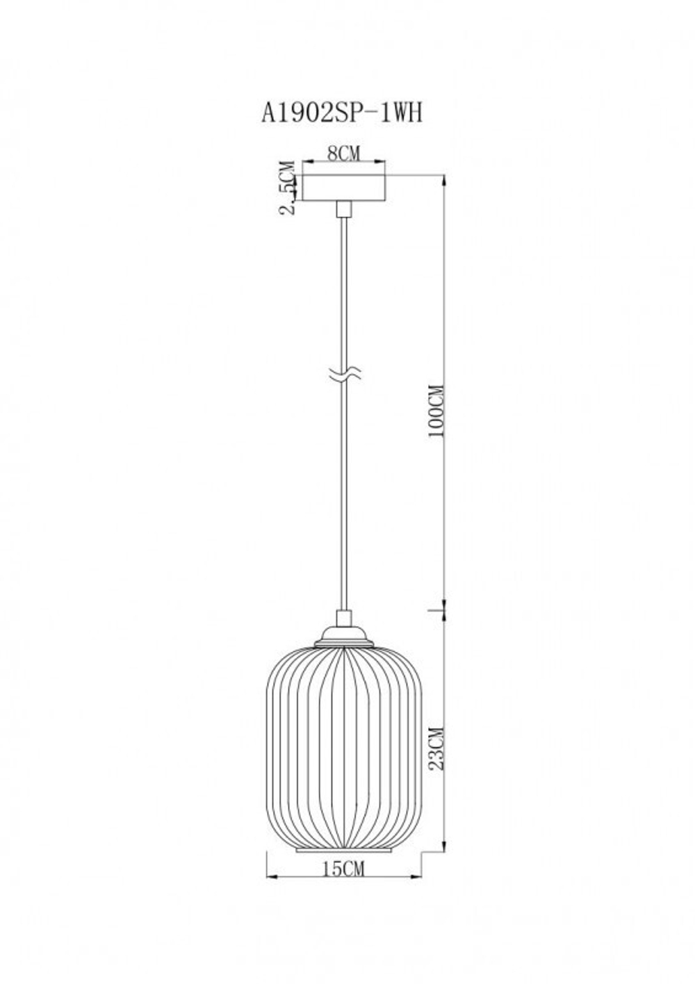 Подвесной светильник Arte Lamp A1902SP-1WH