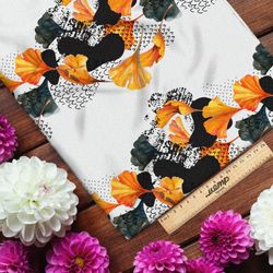 Ткань барби богатый букет из цветов и соцветий