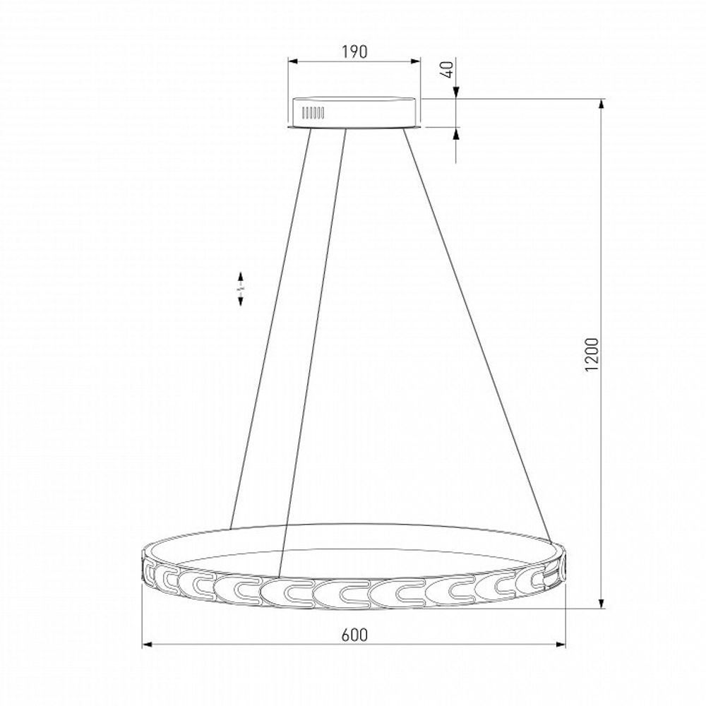 Подвесной светильник Eurosvet Chain 90164/1 сатин-никель