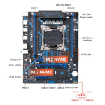 Материнская плата с процессором HUANANZHI X99-QD4 3.0, Socket2011-3, Xeon E5-2670v3, mATX, Retail, Socket2011-3, 4xDDR4, PCIe3.0, 2xM.2, GLAN, 2xPS/2, 8xUSB2, 4xUSB3, CPU TDP 120Вт (HNZ-X99QD4-3.0-2670V3)