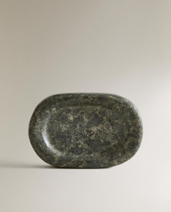 Zara Home мыльница, мрамор, зелёный