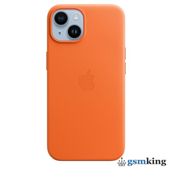 Apple Leather Case with MagSafe iPhone 14 Orange (Оранжевый) MPP83ZM/A