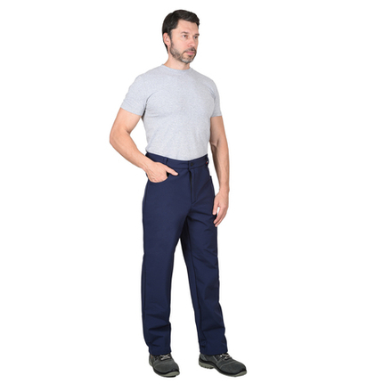 Брюки СИРИУС-АЗОВ синий софтшелл плотность 350 г/кв.м