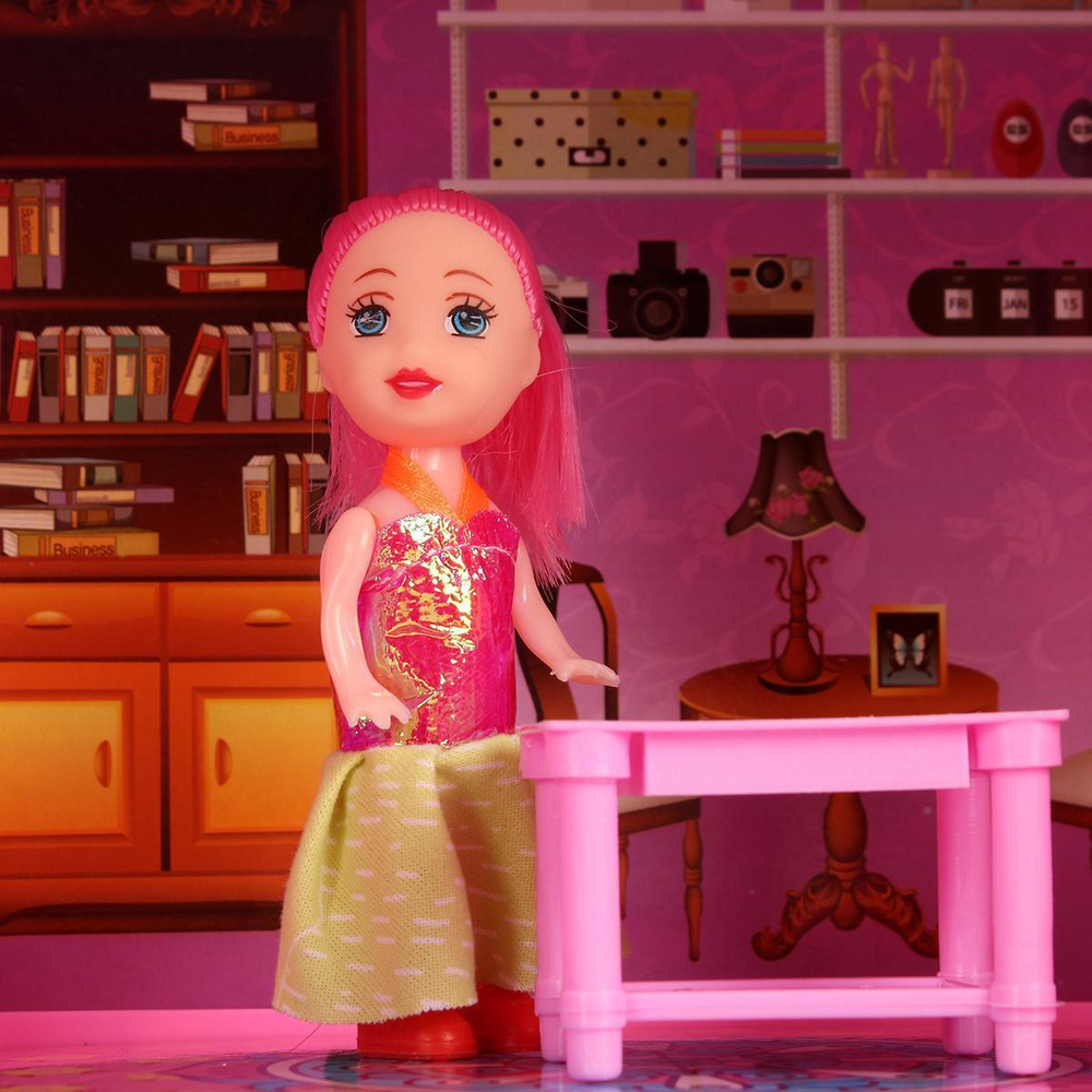 Дом для куклы с мебелью, коробка DSJ588-1