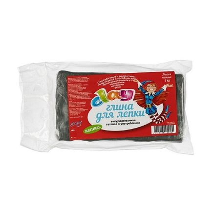 Глина для лепки вакуумированная 1кг. Инвест Технологии