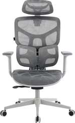 Эргономичное кресло Alfa Grey Сетка Серый