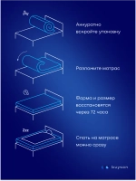 Матрас BuyDuet, 20 см, 2 уровня жесткости, независимые пружины