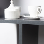 Стеллаж деревянный напольный Дален 60х30х142 см для игрушек и для книг, антрацит