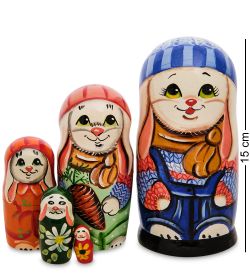 Народные промыслы МР-24/ 93-B Матрешка 5м «Зайка»