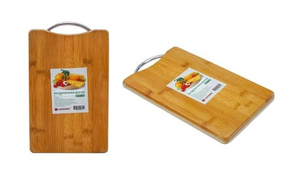 Доска разделочная 28x18x1,8см, бамбук