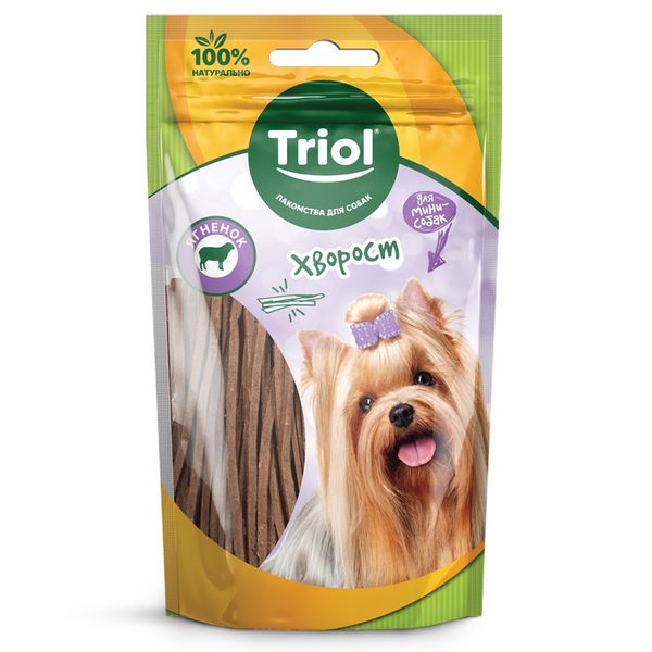 Лакомство Triol для мини-собак «Хворост из ягненка», 50г