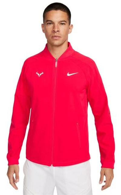 Мужская теннисная кофта Nike Court Dri-Fit Rafa Jacket - siren red/white