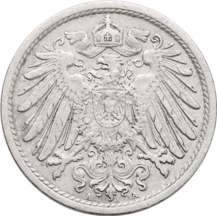 10 пфеннигов 1890-1916 Германия XF
