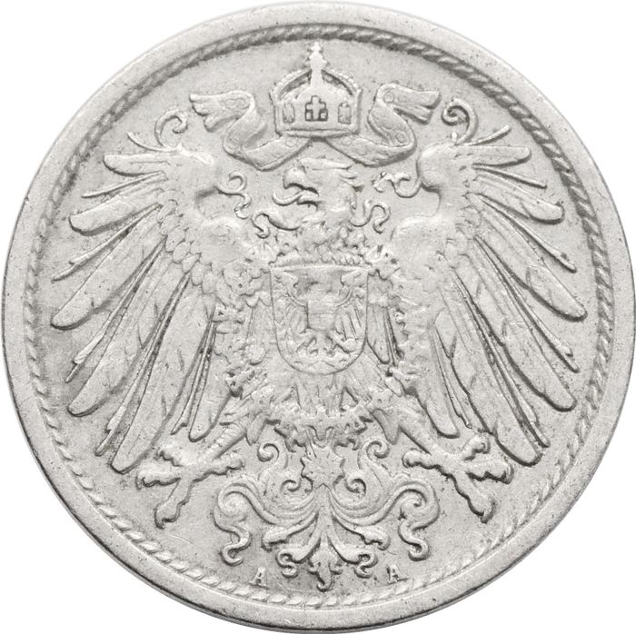 10 пфеннигов 1890-1916 Германия XF