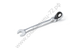 Ключ рожковый шарнирный с трещоткой 13 мм, HANS, 1165FM13