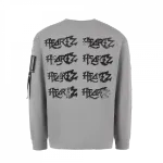 Лонгслив Heartz The Castle Boxy Серый