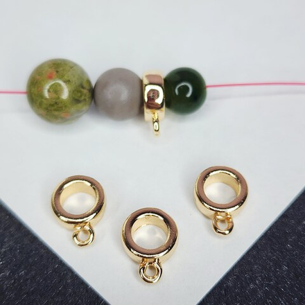 Бейл позолота, р-р 8×10мм, люкс фурнитура, штучно