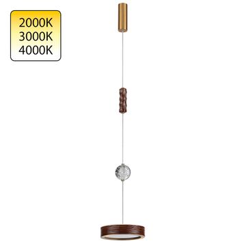 Подвес 32W 2000-4000K 5450/32LB коричневый/античная бронза RIVERA Odeon Light Exclusive