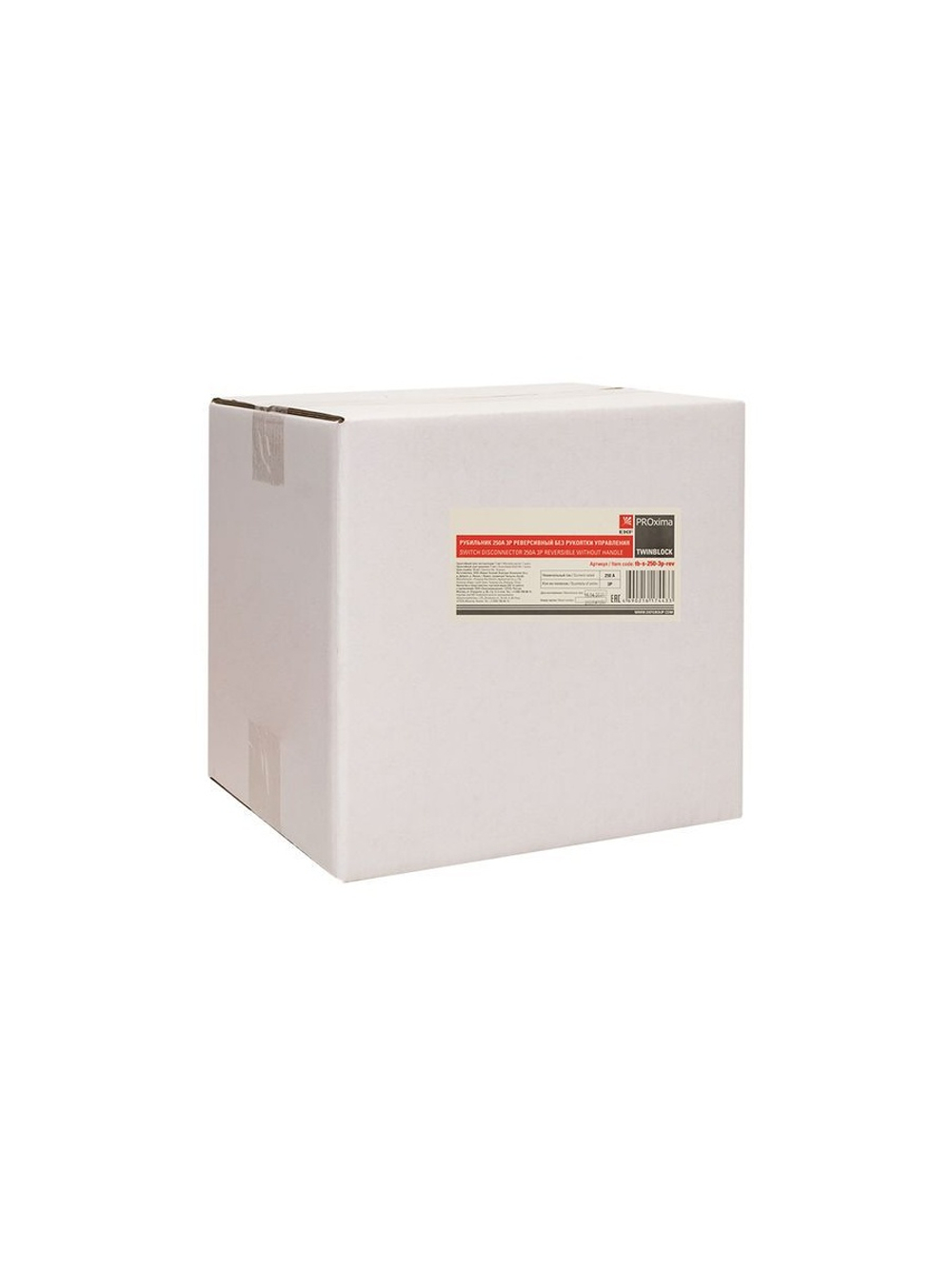 Рубильник 3п 250А реверсивный без рукоятки управления TwinBlock EKF tb-s-250-3p-rev