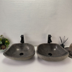 Раковина из речного камня ПАРА! RS-63826 48*38*15 2шт 0126