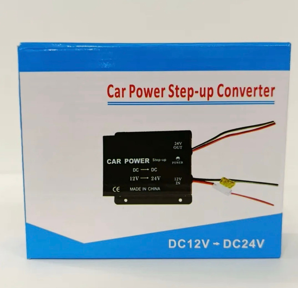 25А (12 в 24) / Повышающий преобразователь с 12V - на 24V, 25 ампер, циан (1 шт.)