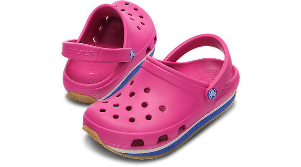 Сабо Kids Crocs Retro Clog Fuchsia / Sea Blue