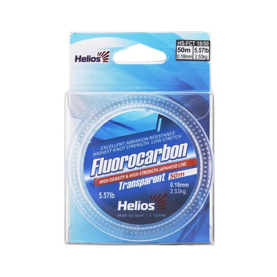 Леска Helios FLUOROCARBON Transparent 0,18mm/50 (HS-FCT 18/50)