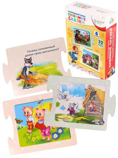Bright Kids. Развивающая игра-пазл. Мир сказок Арт. (ИН-1685)