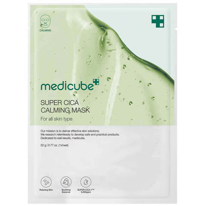 Medicube Super Cica Calming Mask ультратонкая тканевая маска с центеллой