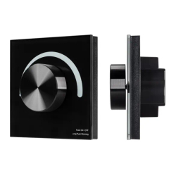 Панель SMART-P1-DIM-G-IN Black (3V, Rotary, 2.4G) (Arlight, IP20 Пластик, 5 лет) 033753