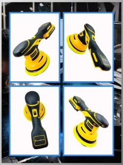 ТехноМастер TooLs Аккумуляторный автомобильный полировщик 6 скоростей, 2 батареи 2000 мАч