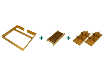 КОМПЛЕКТ вставка для 1 полки для десертных тарелок с 2 делителями на 6 ячеек Конвой Лавидо, СЕЛЕКТ,