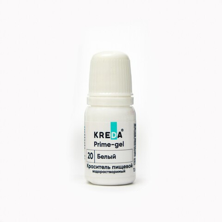 Краситель Prime-gel "KREDA" 20 белый, 10 мл