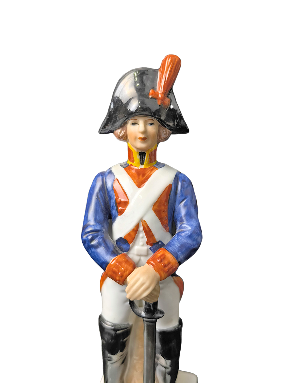 Фарфоровая статуэтка "Кавалерийский солдат" Франция