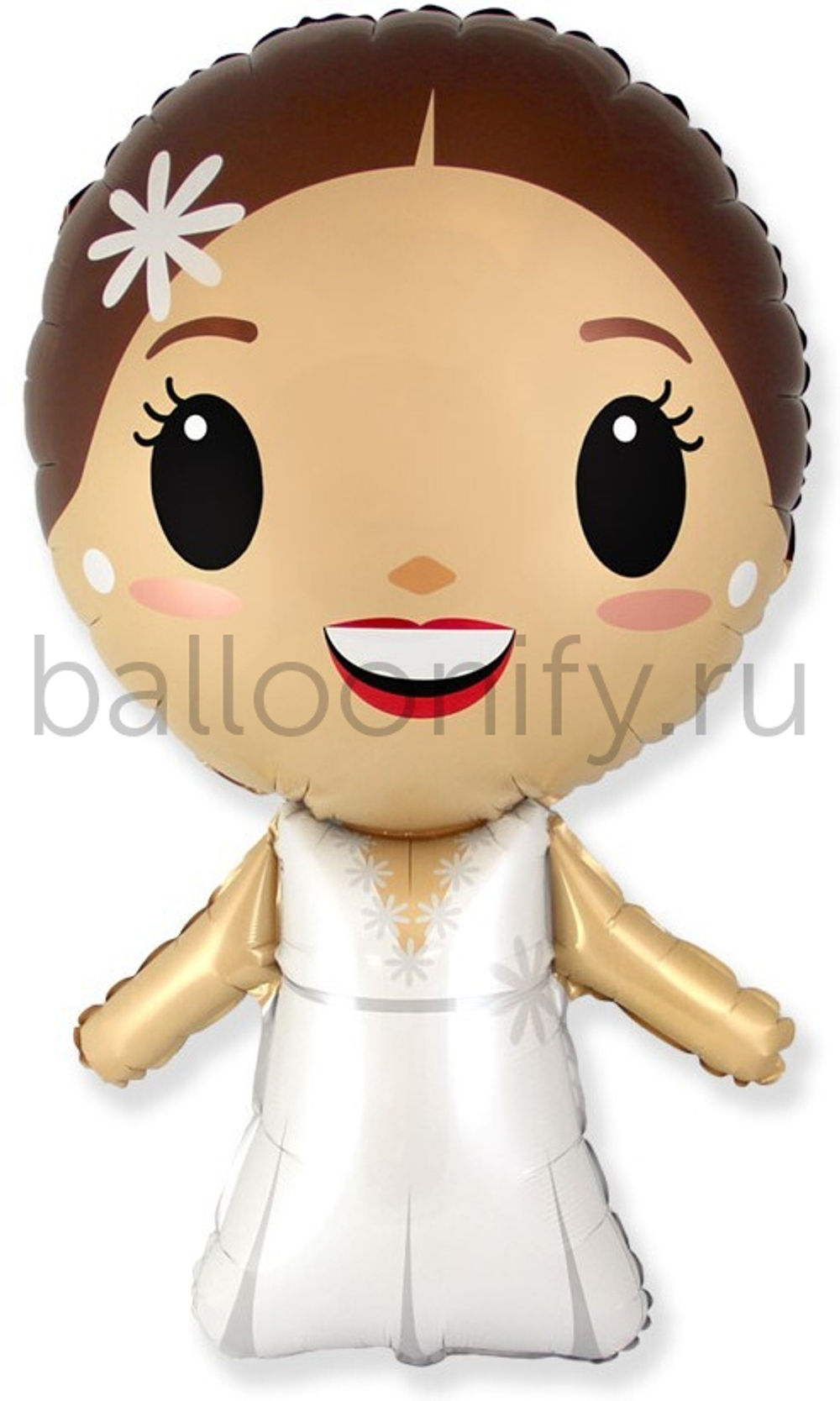 Шар (39''/99 см) Фигура, Невеста, 1 шт.