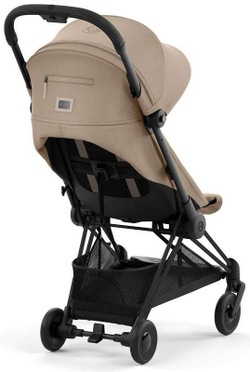Коляска Cybex Coya Matt Black Frame Cloud T i-Size Leaf Green Plus 2 в 1 Cozy Beige с дождевиком и бампером