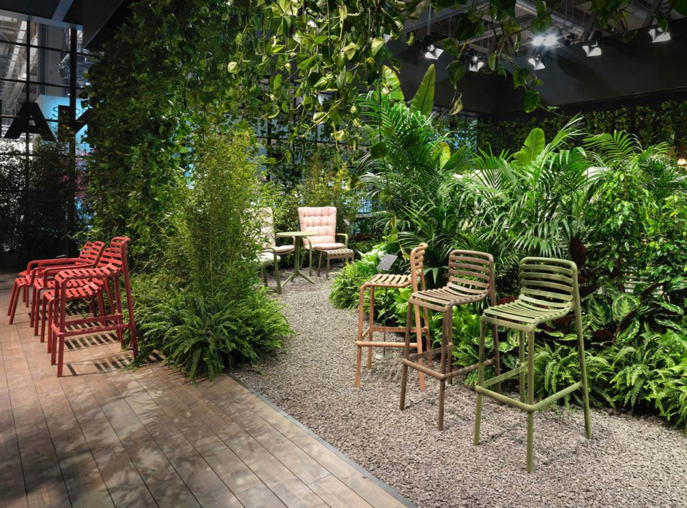 Стул пластиковый барный Nardi Doga Stool, капучино