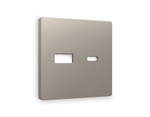 AP3710 Лицевая панель ALFA (Серо-бежевый матовый) для розетки 2USB A+C QUANT
